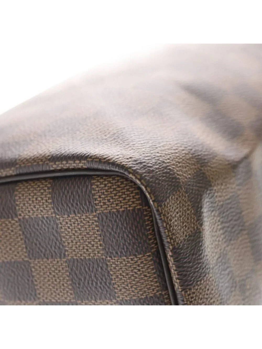 Louis Vuitton Damier Speedy Bandouliere 25 Leather 2-Way Shoulder Bag Brown